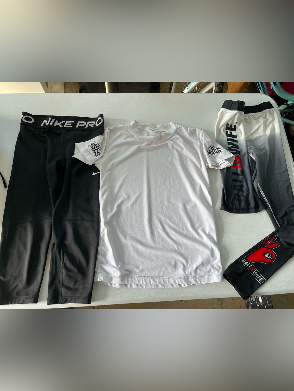 Nike & Ball is Wife basketball compression pants